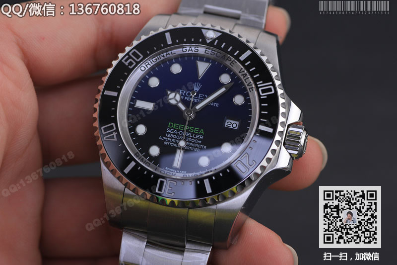 【V7版】Rolex劳力士海使型系列116660-98210 蓝盘腕表 渐变蓝鬼王