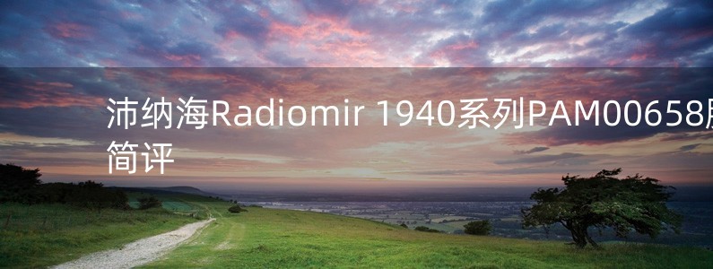沛纳海Radiomir 1940系列PAM00658腕表简评